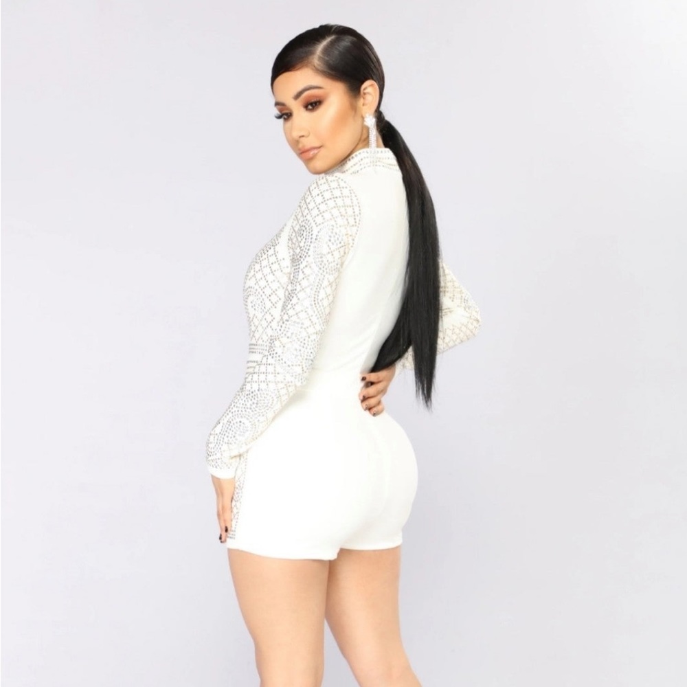 Fashion Nova Bedazzled Romper